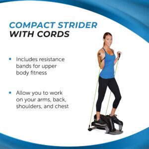 Stamina InMotion Compact Strider - Seated Elliptical with Smart Workout App - Foot Pedal Exerciser for Home Workout - Up to 250 lbs Weight Capacity