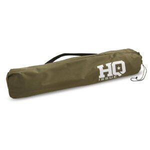 HQ ISSUE Camping Cot for Adults, Heavy-Duty Comfortable Military Army Style Portable Folding Sleeping Camp Tent Bed with Carry Bag, 225-lb Capacity