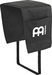 meinl percussion cajon blanket with side pockets and padded seat, heavy duty nylon, black (caj-blk)