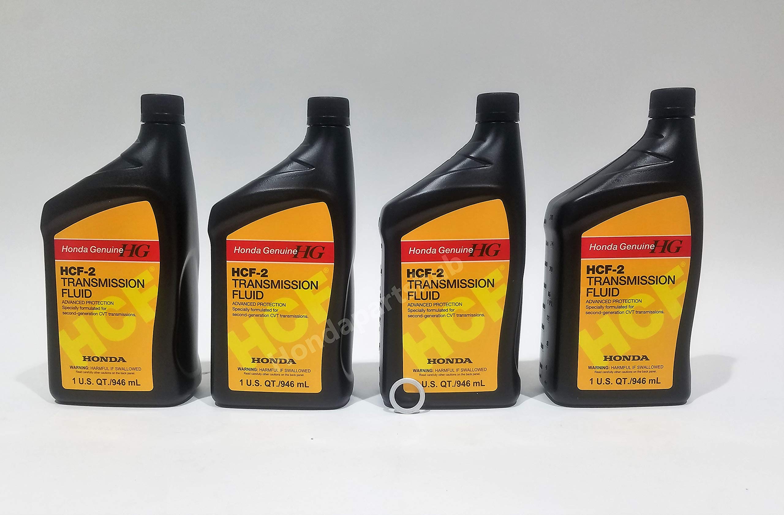 Genuine Honda 08200-HCF2 Fluid Hcf-2, 1 U.S. QT/946 ML, Black