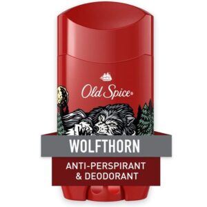 Old Spice Wild Collection Invisible Solid Antiperspirant Deodorant, Wolfthorn, 2.6 Ounce (Pack of 2)