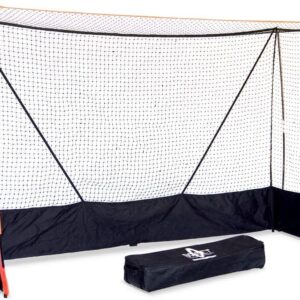 Bownet Portable 2m x 3m Field Hockey Goal Net - Powder Coated Frame, Black