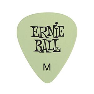 Ernie Ball Guitar Picks, Medium, Super Glow, 12-pack (P09225)