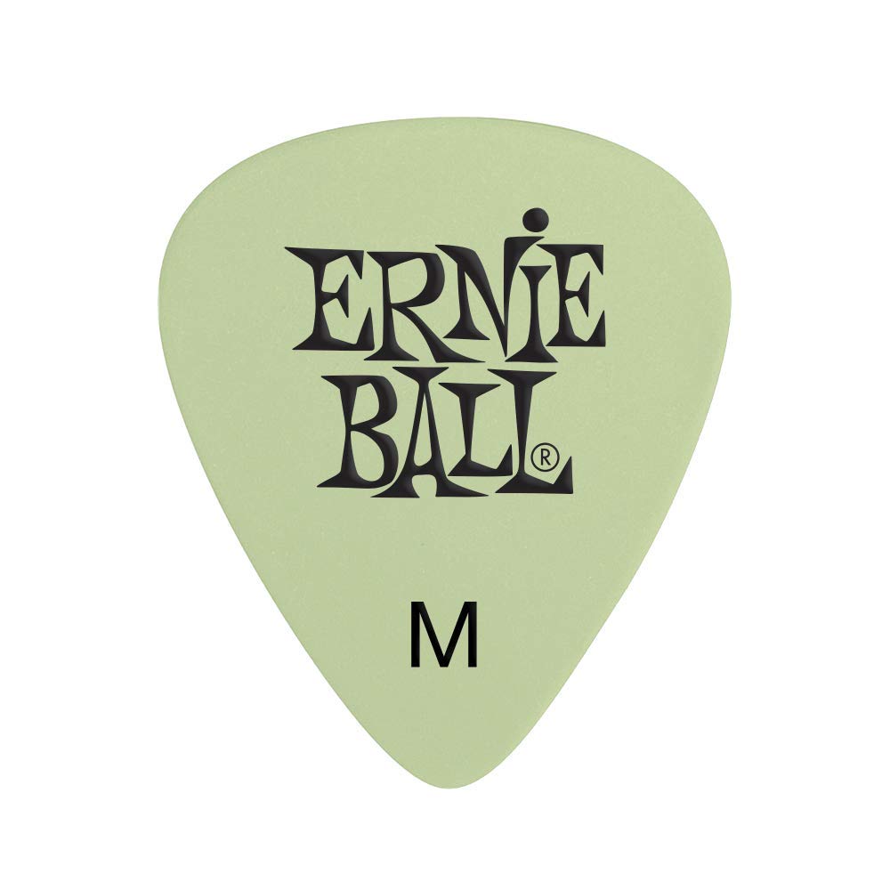 Ernie Ball Guitar Picks, Medium, Super Glow, 12-pack (P09225)