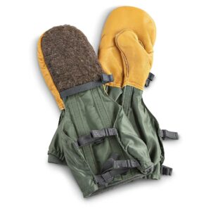 flyers mittens, air force, extreme cold weather, olive drab, size medium