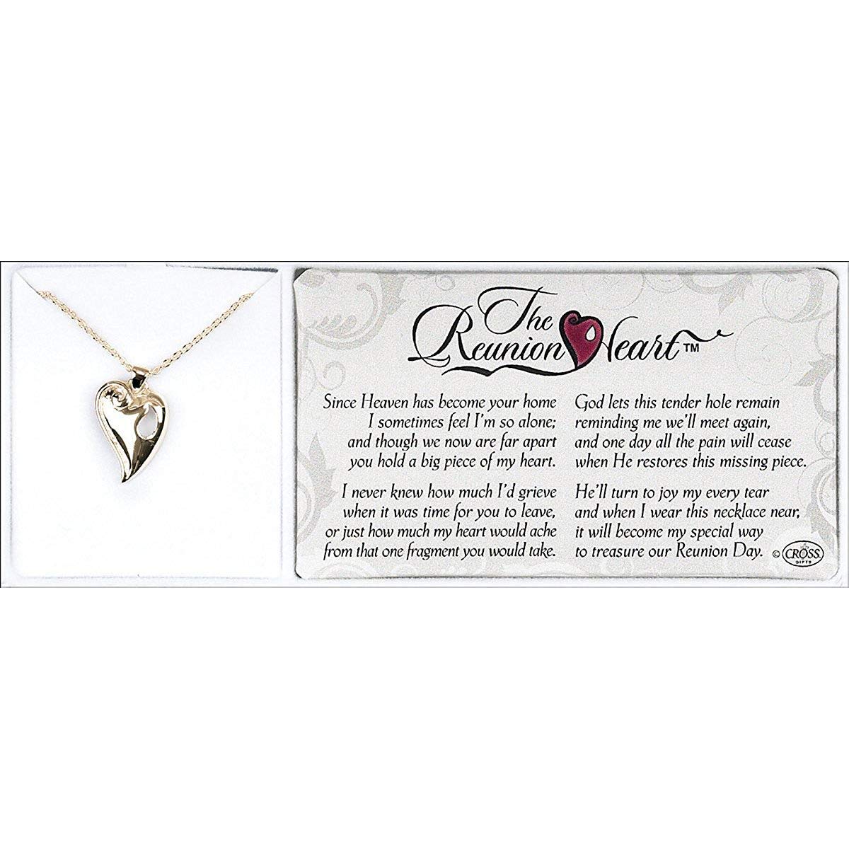 Dicksons The Reunion Heart Silver Plated 18 inch Chain and Heart Pendant Necklace