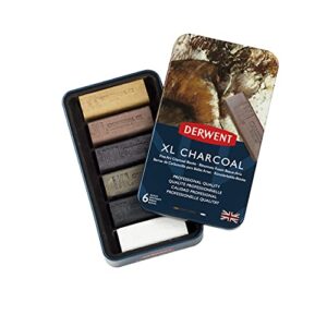 derwent xl charcoal set of 6