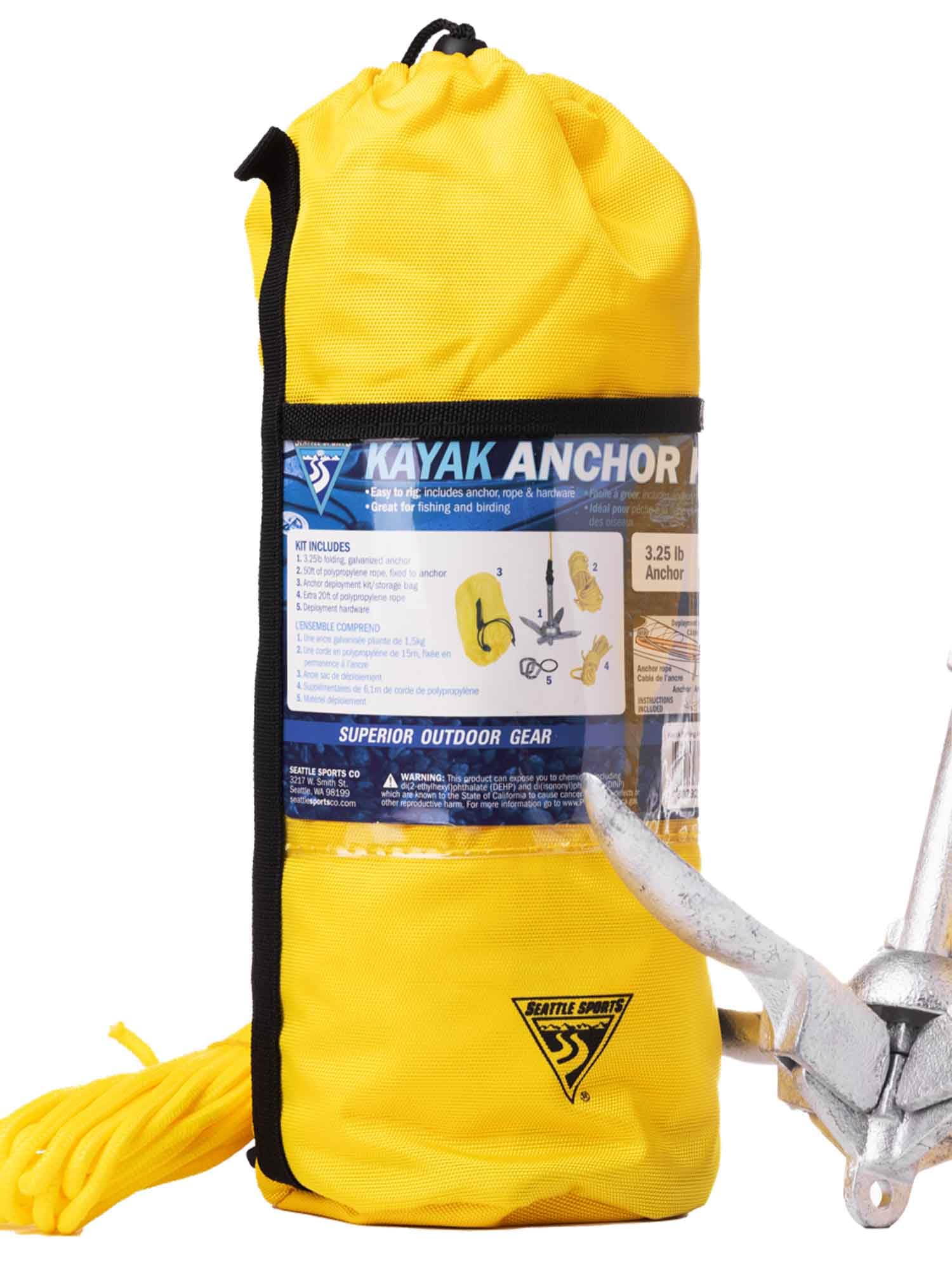 Seattle Sports Kayak Anchor Kits, 3.25-Pound