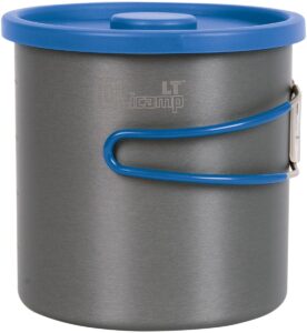 olicamp hard anodized light pot, 1 l