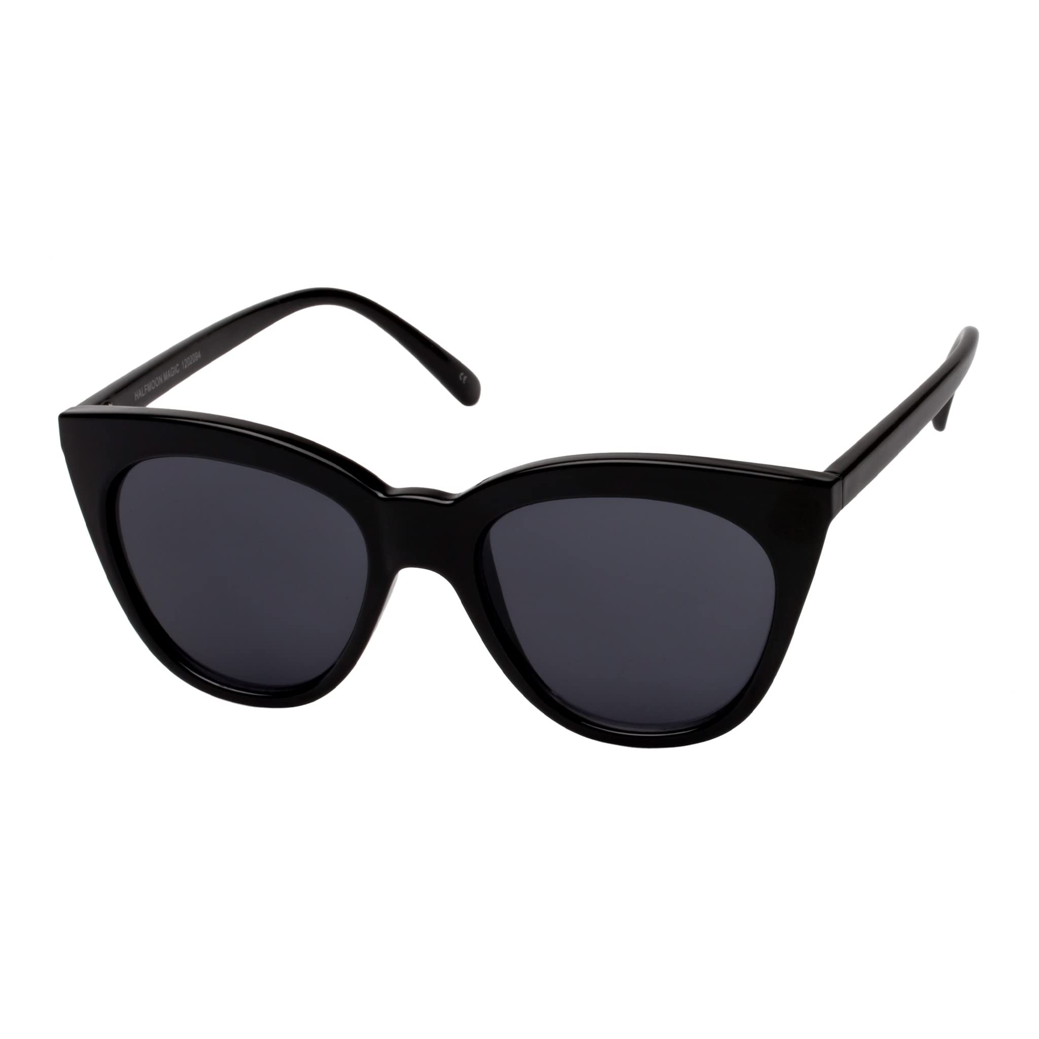 Le Specs Women's Halfmoon Magic Sunglasses, Black/Smoke Mono, One Size