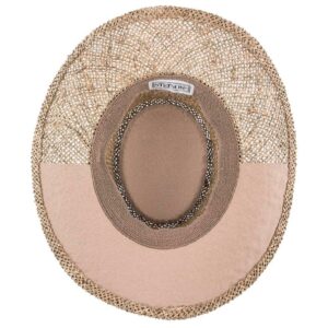 Stetson Men's Gambler Straw Cowboy Wheat Hat, Seagrass, Large/X-Large