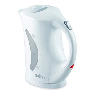 salton electric jug kettle, std, white