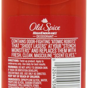 Old Spice High Endurance Deodorant for Men, Aluminum Free, Original Scent, 3.0 Oz (Pack of 4)