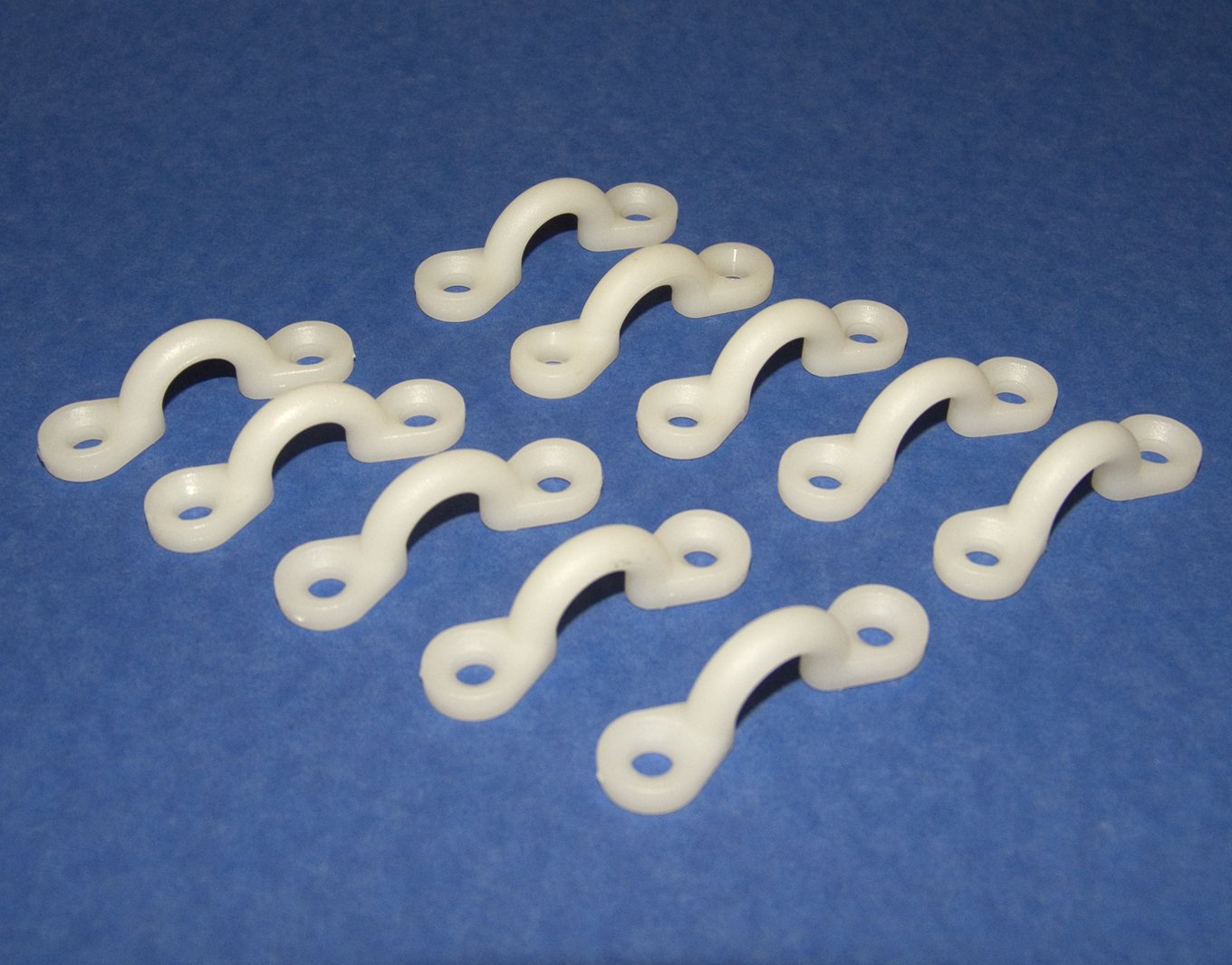 Nylon Deck Loop, Pad Eye, Tie Down, Kayak Deck Loops, White, 10 Pieces