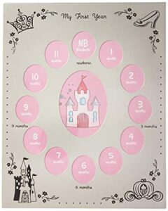 disney girls my first year photo frame pink