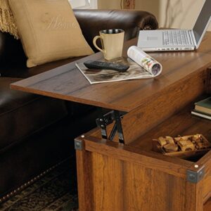 Sauder Carson Forge Lift-Top Coffee Table, Washington Cherry finish