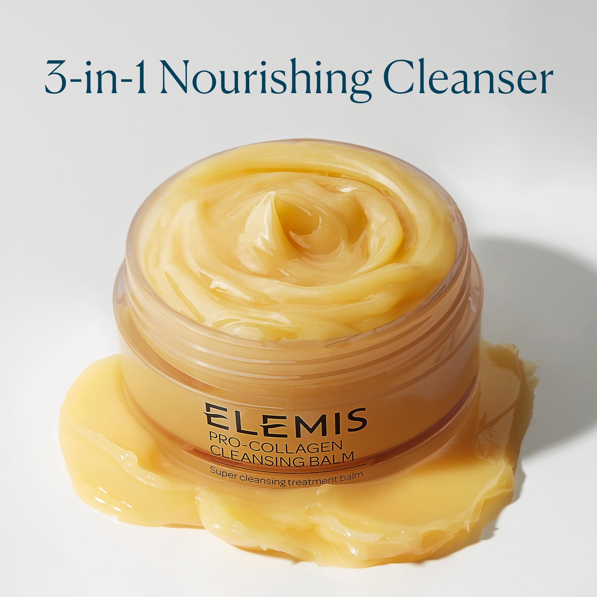 ELEMIS Pro-Collagen Cleansing Balm, 100g – 3-in-1 Facial Cleanser for All Skin Types, Daily Skincare to Soften, Deep Cleanse & Hydrate, Makeup Remover & Oil Cleanser for Face