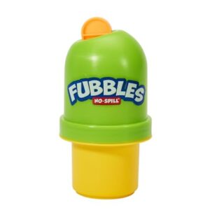 Fubbles Bubbles No-Spill Bubbles Tumbler | Bubble toy for babies toddlers and kids of all ages | Includes 4oz bubble Solution and bubble wand (tumbler colors may vary)