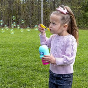 Fubbles Bubbles No-Spill Bubbles Tumbler | Bubble toy for babies toddlers and kids of all ages | Includes 4oz bubble Solution and bubble wand (tumbler colors may vary)