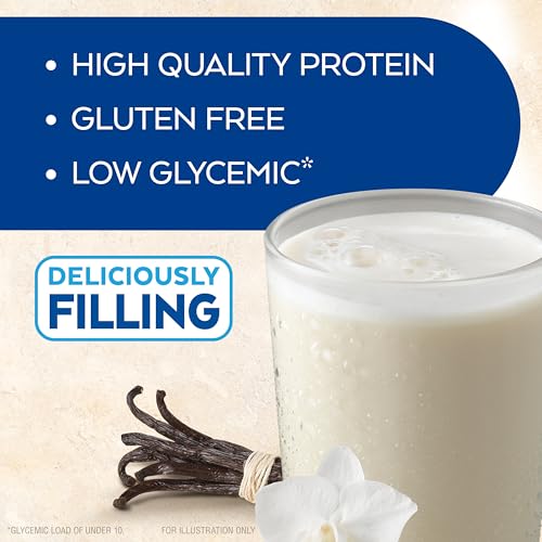 Atkins Creamy Vanilla Protein Shake, 15g Protein, Low Glycemic, 2g Net Carb, 1g Sugar, Keto Friendly, 4 Count