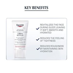 Eucerin Replenishing Skin Relief Face Cream (with 5% Urea) (50ml, Dermatalogical Skincare, Fragrance Free) by Eucerin