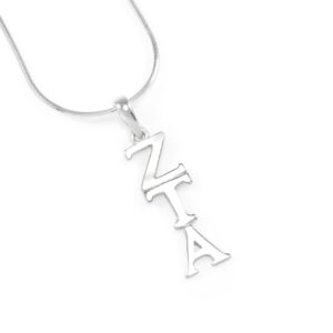 The Collegiate Standard Zeta Tau Alpha Sterling Silver Lavaliere Pendant/Sorority Jewelry and Accessories/Necklaces