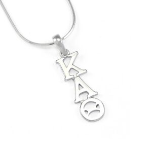 The Collegiate Standard Kappa Alpha Theta Sterling Silver Lavaliere Pendant