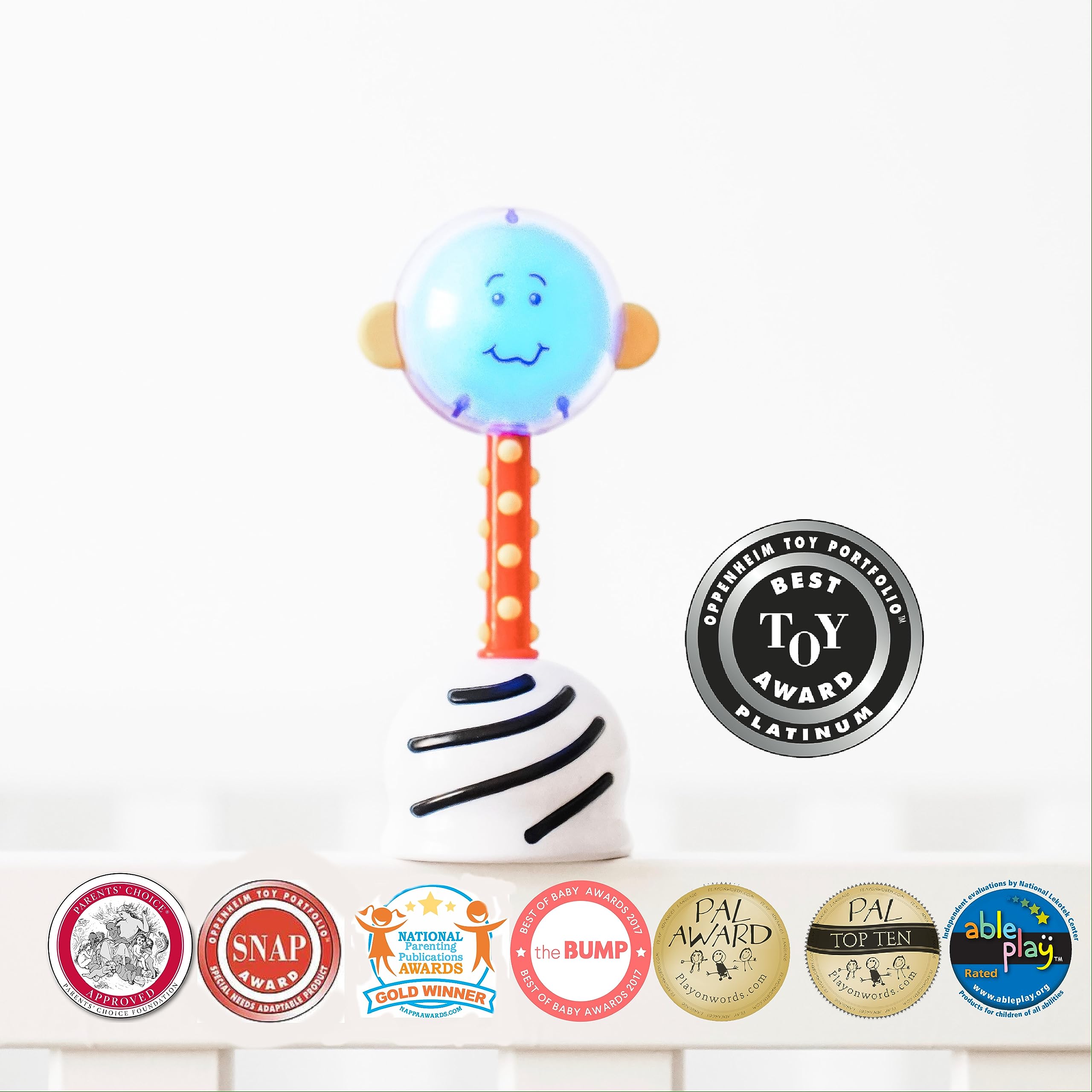 SmartNoggin NogginStik Developmental Light-Up Rattle for Infants up to 12 months