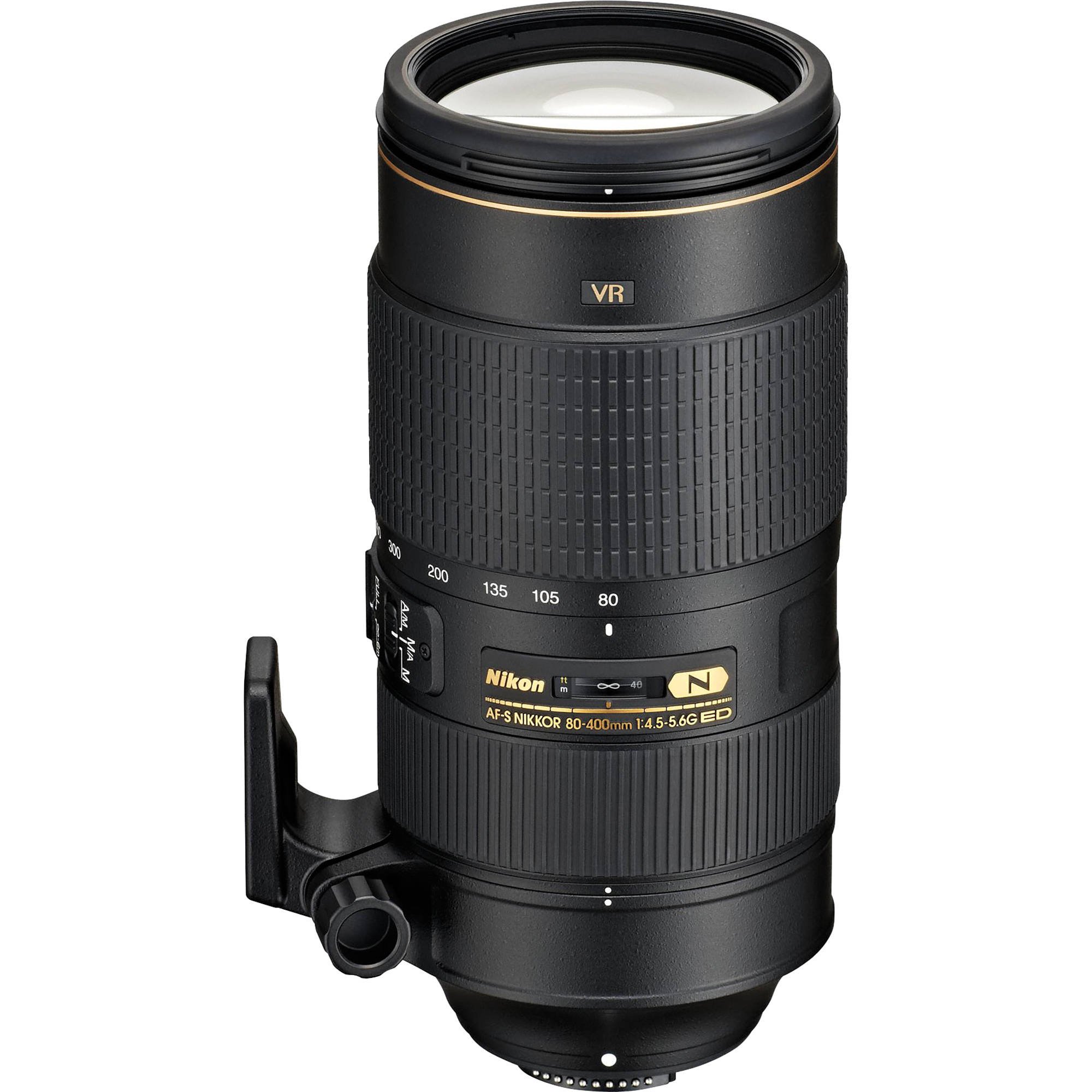 Nikon AF-S FX NIKKOR 80-400mm f.4.5-5.6G ED Vibration Reduction Zoom Lens with Auto Focus for Nikon DSLR Cameras