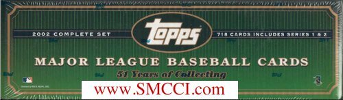 2002 Topps Factory Sealed Baseball Box Set Which Includes All 718 Regular Issue Cards.