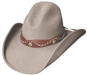 montecarlo / bullhide hats - pistol creek - wool gus western cowboy hat (small) sand