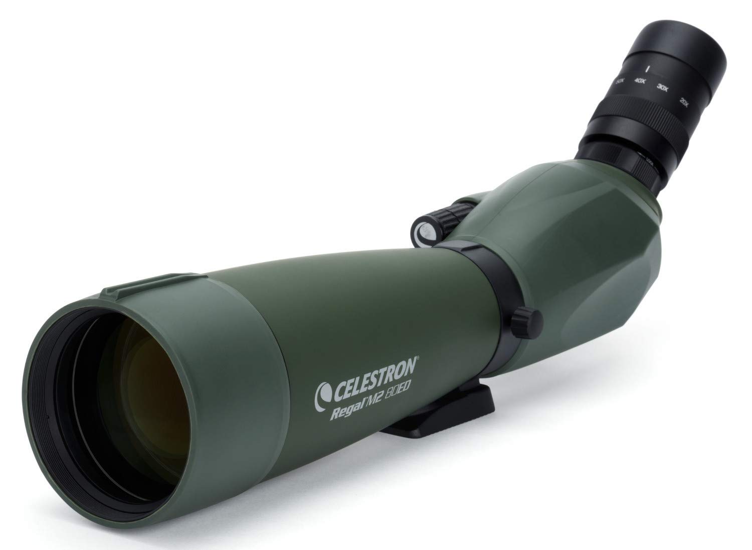 Celestron Regal M2 80ED Spotting Scope – Fully Multi-Coated Optics – Hunting Gear – ED Objective Lens for Bird Watching, Hunting and Digiscoping – Dual Focus – 20-60x Zoom Eyepiece