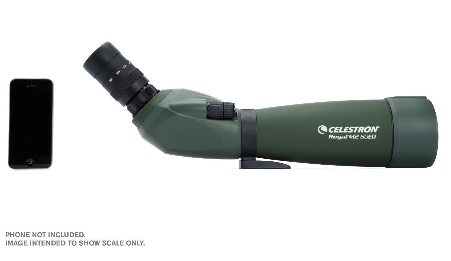 Celestron Regal M2 80ED Spotting Scope – Fully Multi-Coated Optics – Hunting Gear – ED Objective Lens for Bird Watching, Hunting and Digiscoping – Dual Focus – 20-60x Zoom Eyepiece