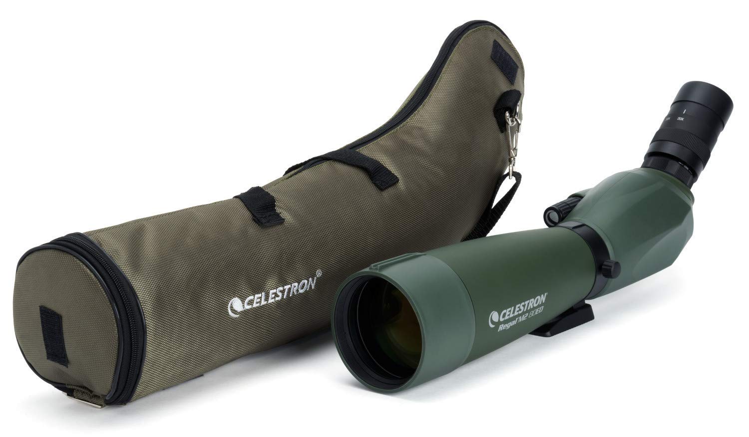 Celestron Regal M2 80ED Spotting Scope – Fully Multi-Coated Optics – Hunting Gear – ED Objective Lens for Bird Watching, Hunting and Digiscoping – Dual Focus – 20-60x Zoom Eyepiece