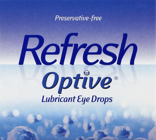 Refresh Optive Lubricant Eye Drops, Preservative-Free, 0.01 Fl Oz Single-Use Containers, 60 Count