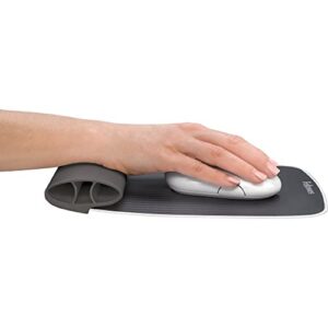 Fellowes I-Spire Series Wrist Rocker, Mouse Pad with Rocking Motion Support, Gray (9311801)