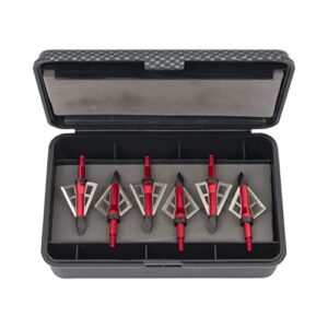 Allen Company Titan™ Broadhead Box & Caddy, Holds 6 Broadheads, Broadheads with Closed Width Up To 1-3/8 inches, Carbon Fiber