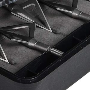 Allen Company Titan™ Broadhead Box & Caddy, Holds 6 Broadheads, Broadheads with Closed Width Up To 1-3/8 inches, Carbon Fiber