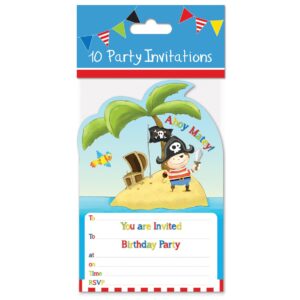 tallon just to say pirates design invitation card