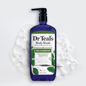 Dr Teal's Ultra Moisturizing Body Wash Relax and Relief with Eucalyptus Spearmint, 24 Fluid Ounce