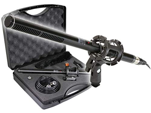 VidPro XM-88 Professional Video & Broadcast Shotgun Microphone Kit, 13-Piece, XLR, Aluminum Alloy, for Recording, Live Streaming, Music, Speaking, Interviews