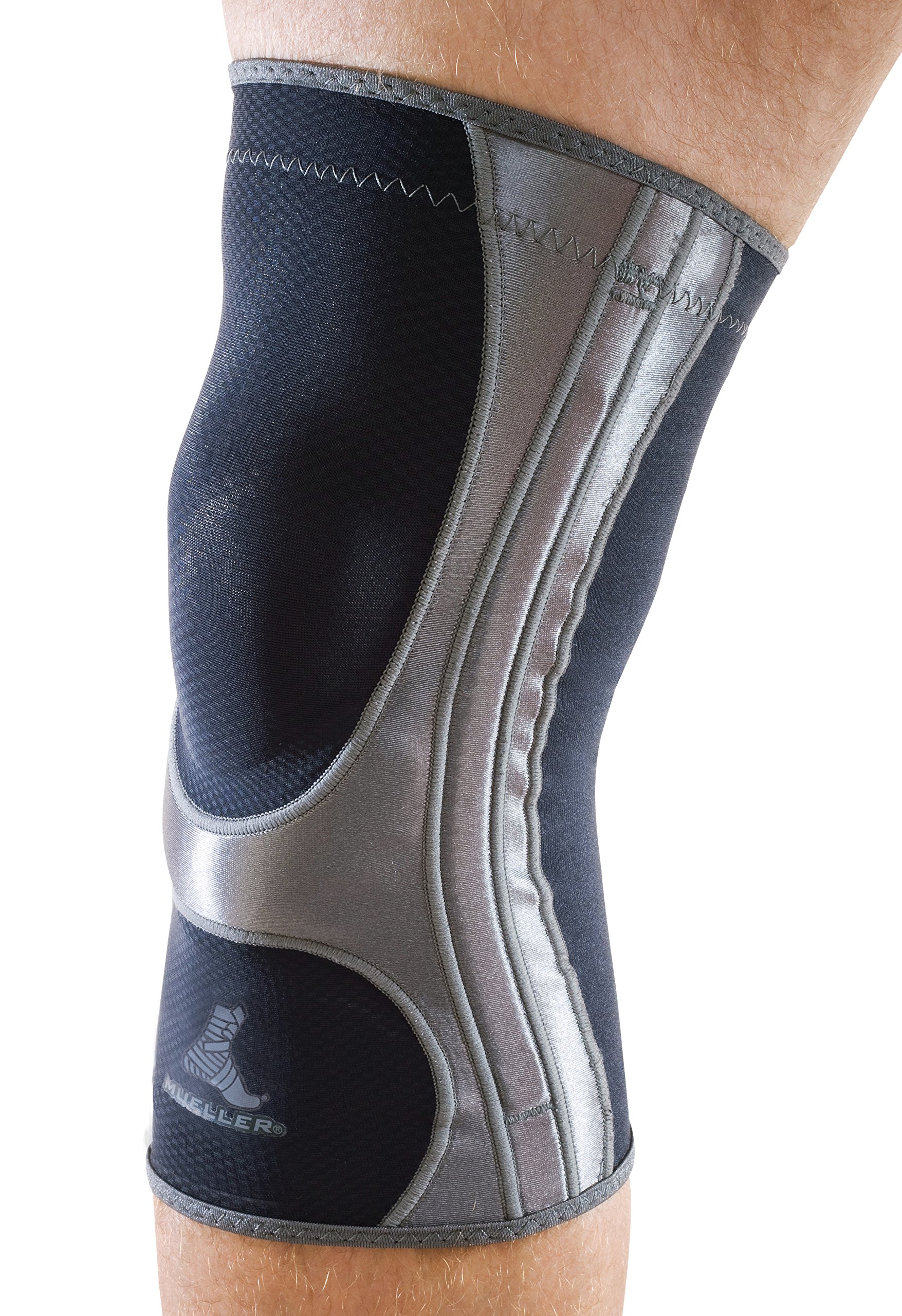 MUELLER Sports Medicine Hg80 Knee Support Sleeve, for Men and Women, Black, Large