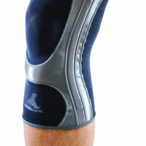 MUELLER Sports Medicine Hg80 Knee Support Sleeve, for Men and Women, Black, Large