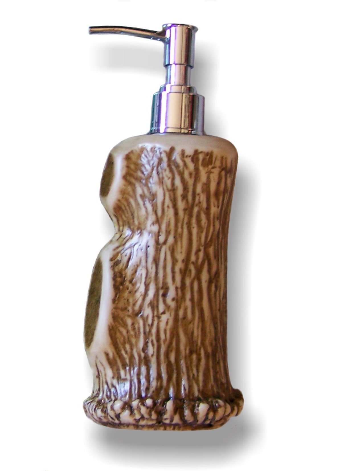 Mountain Mike's Reproductions Antler Liquid Pump Dispenser - Deer Soap Dispenser Bathroom - Liquid Soap and Shampoo Bottle Container - Home Decor Bathroom Storage - Dispenser Bottle for All Liquids