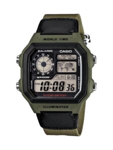 casio men's ae1200whb-3bv 10 year battery watch