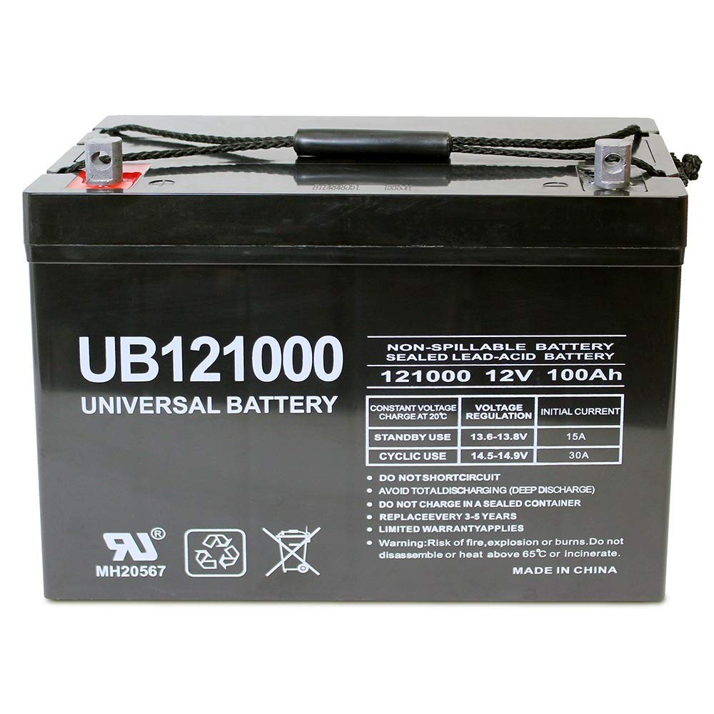 12V 100Ah AGM Sealed Lead Acid Battery UB121000 Group 27