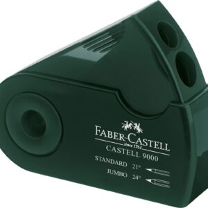 Faber-Castell F582800 DOUBLE HOLE SHARPENER GREEN