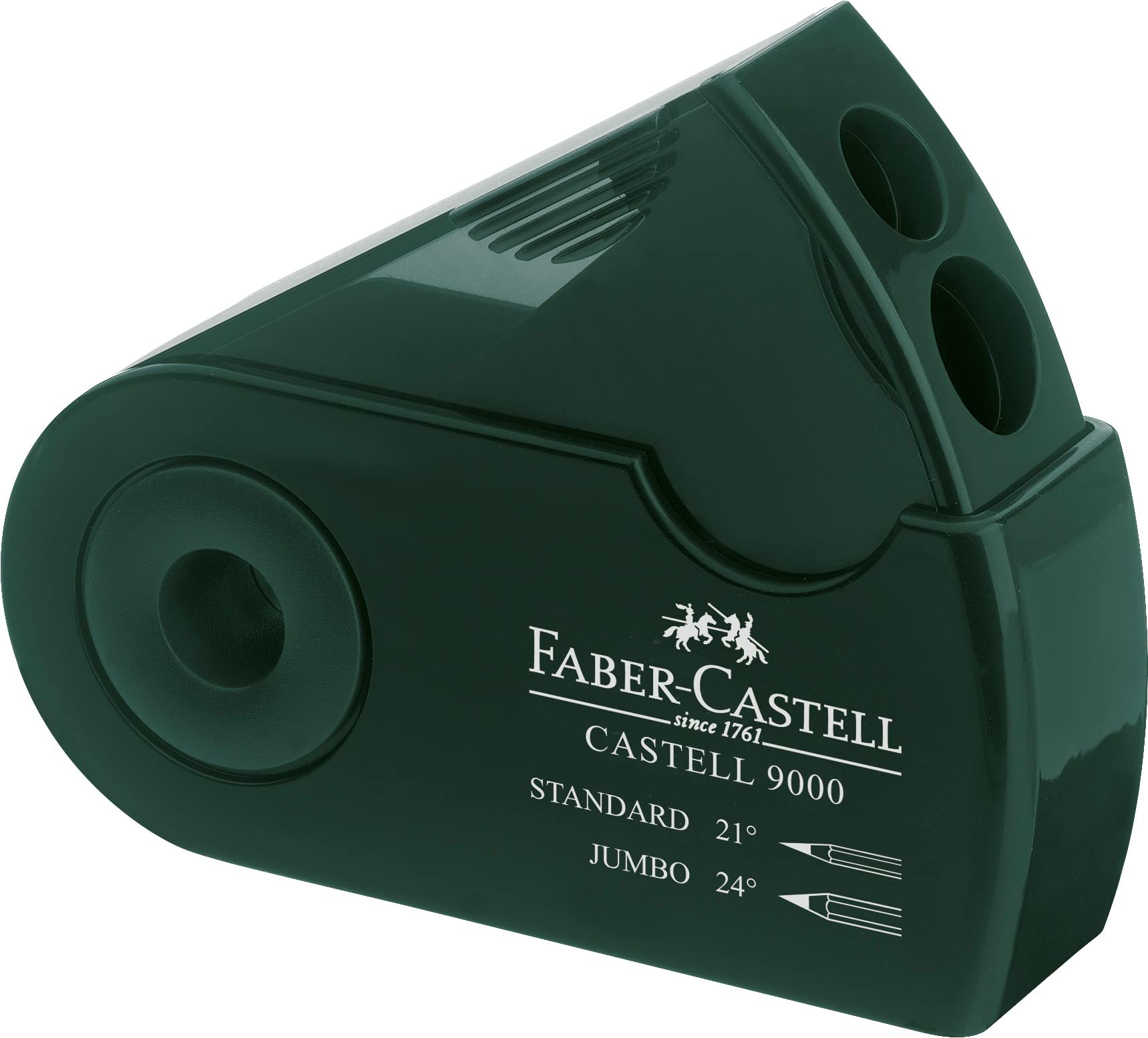 Faber-Castell F582800 DOUBLE HOLE SHARPENER GREEN