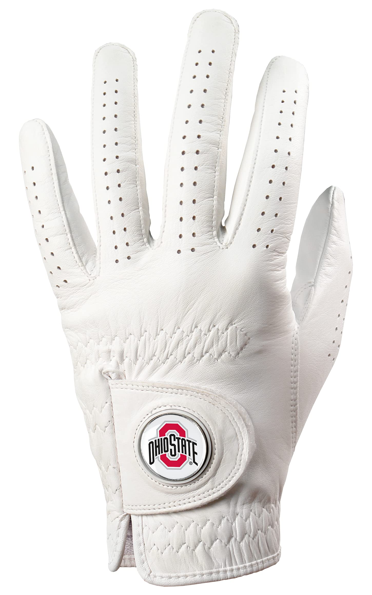 LinksWalker Ohio State Buckeyes- Cabretta Leather Golf Glove - M