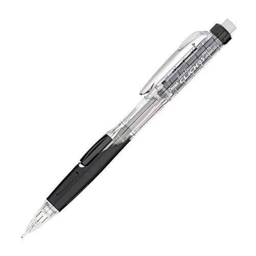 Pentel Twist-erase Click Mechanical Pencil - 2 Pencil Grade - 0.5 Mm Lead Size - Transparent, Black Barrel - 1 Each